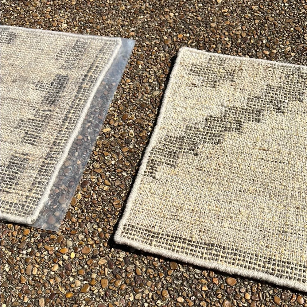 Elegant Beige, Brown & Gray Home Accent Rug Sample / Place Mat / Design Decor!